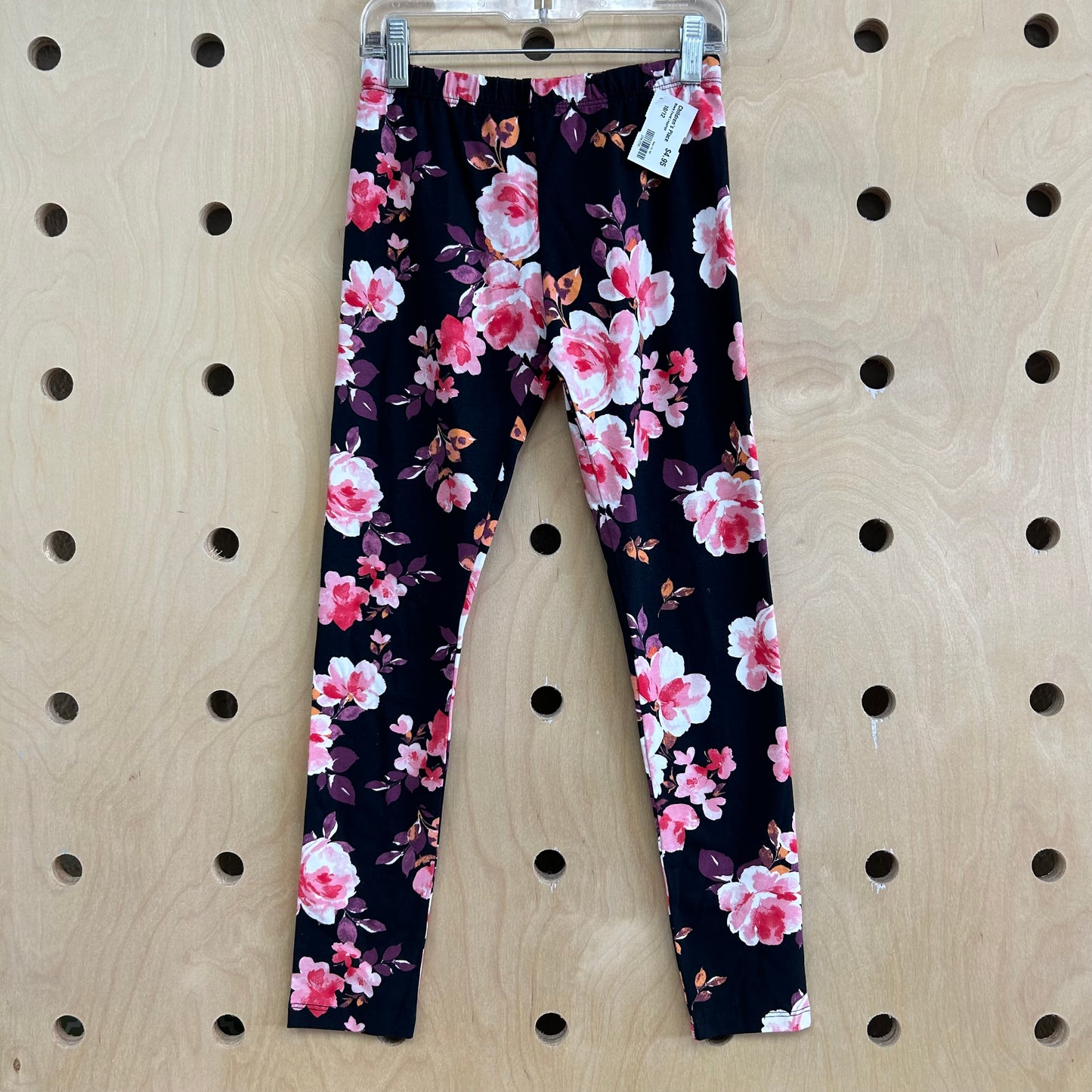 Black Floral Leggings