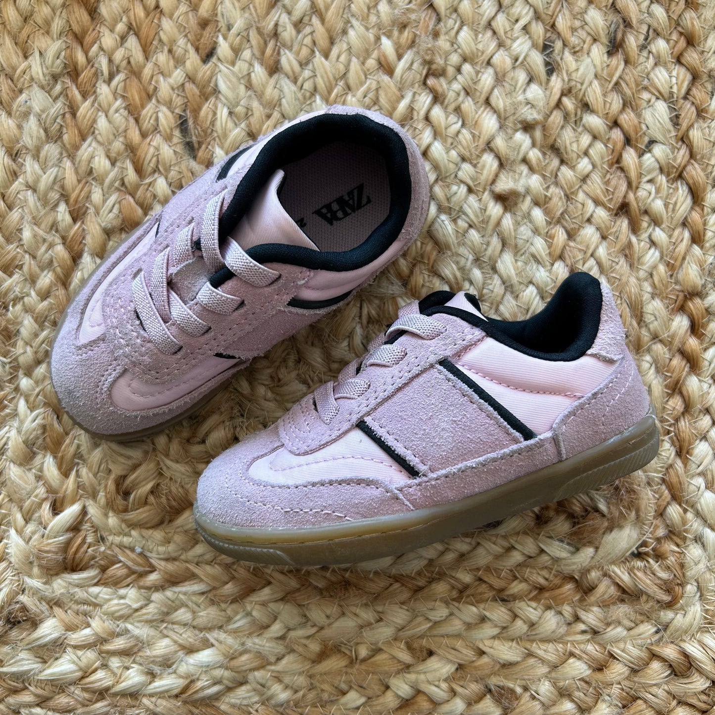 Pink & Black Easy-On Sneakers