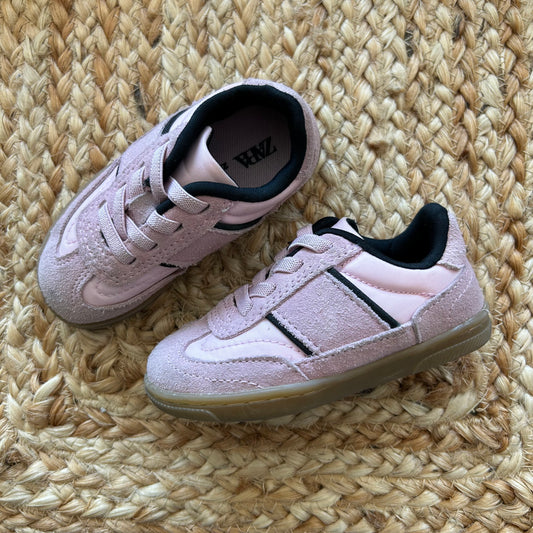 Pink & Black Easy-On Sneakers
