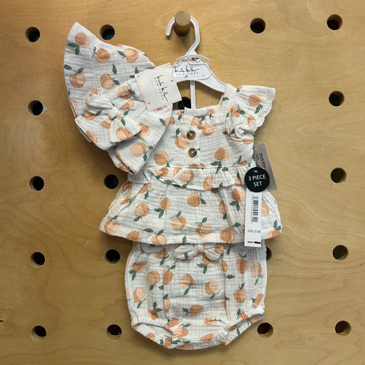 3pc Gauze Peaches Outfit NEW!