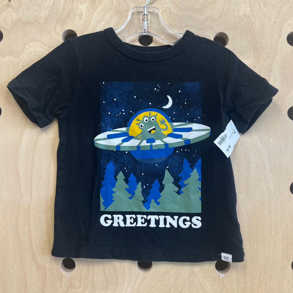 Black Alien Greetings Tee