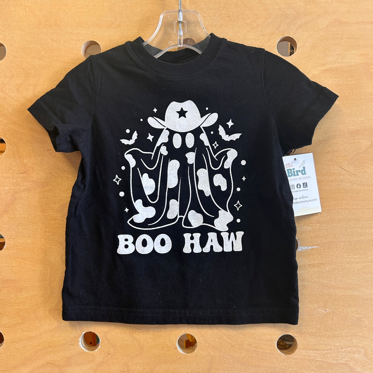 Black Boo-Haw Ghost Tee