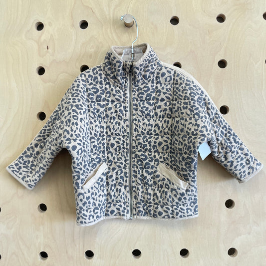 Animal Print Quilted Jacket