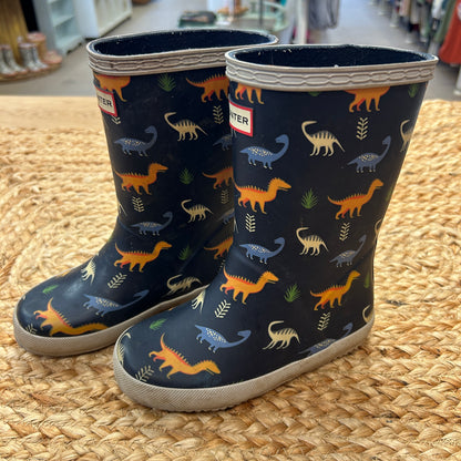 Navy Dinosaur Rainboots