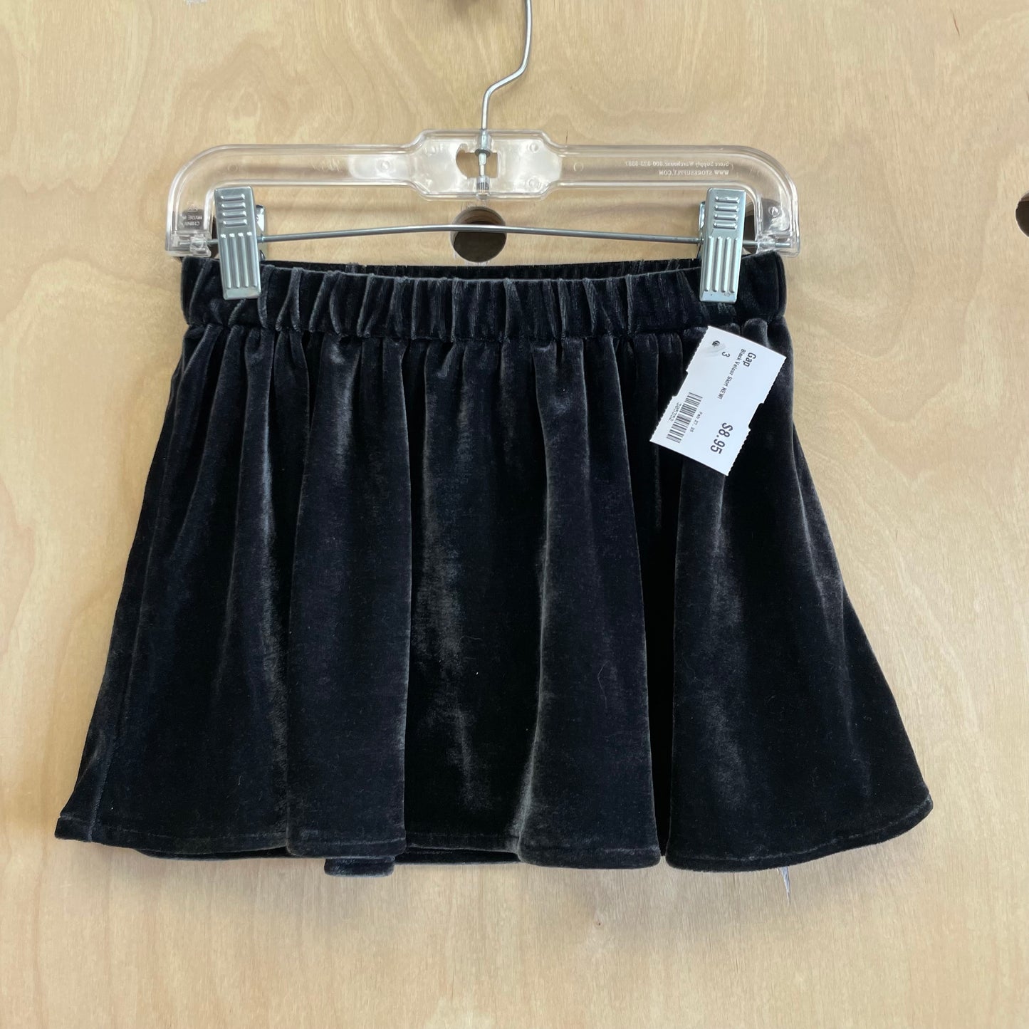 Black Velour Skirt NEW!
