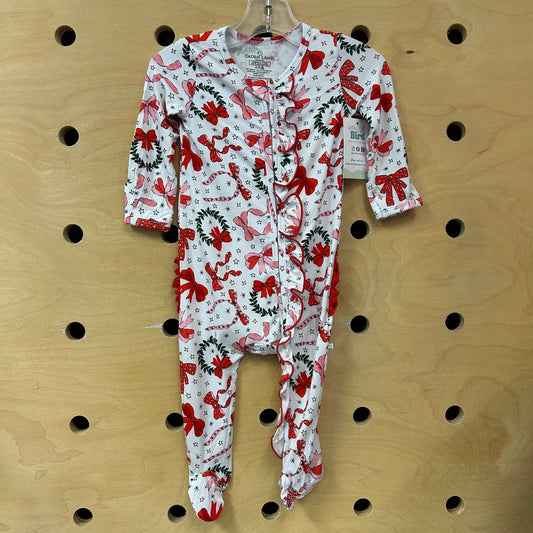 Holiday Ribbon Bamboo Zippy NEW!