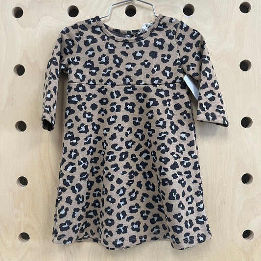 Animal Print LS Dress