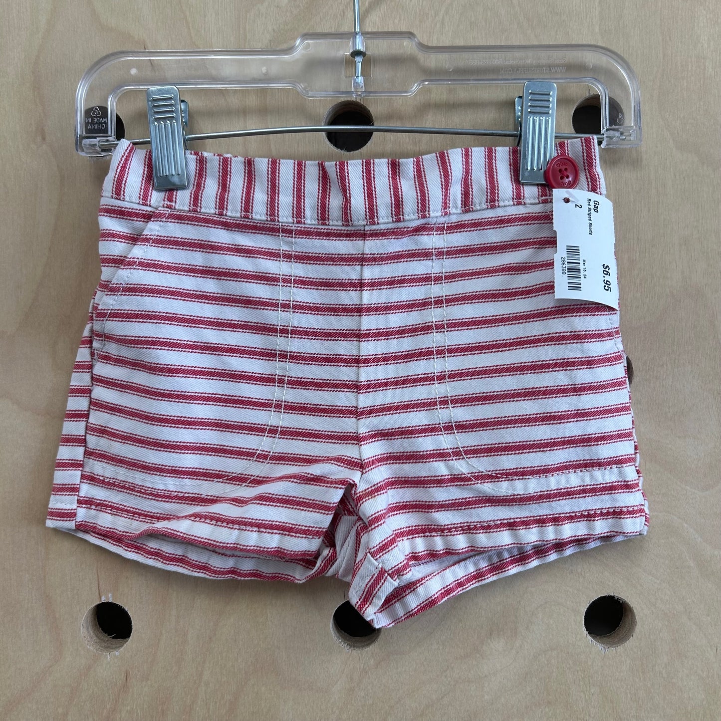 Red Striped Shorts
