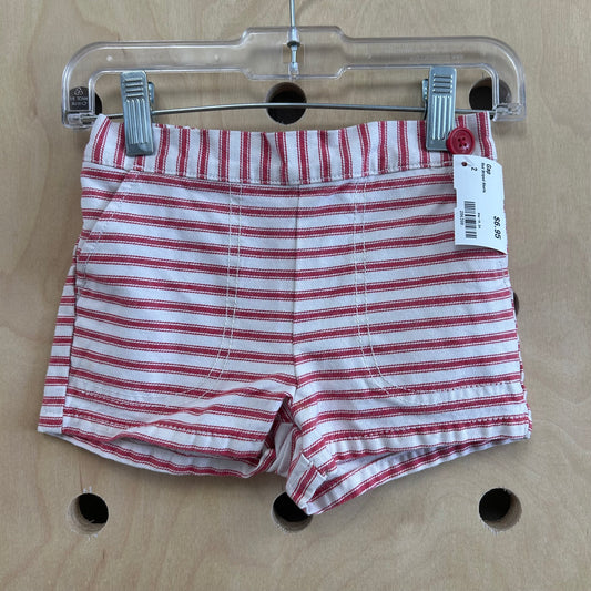 Red Striped Shorts