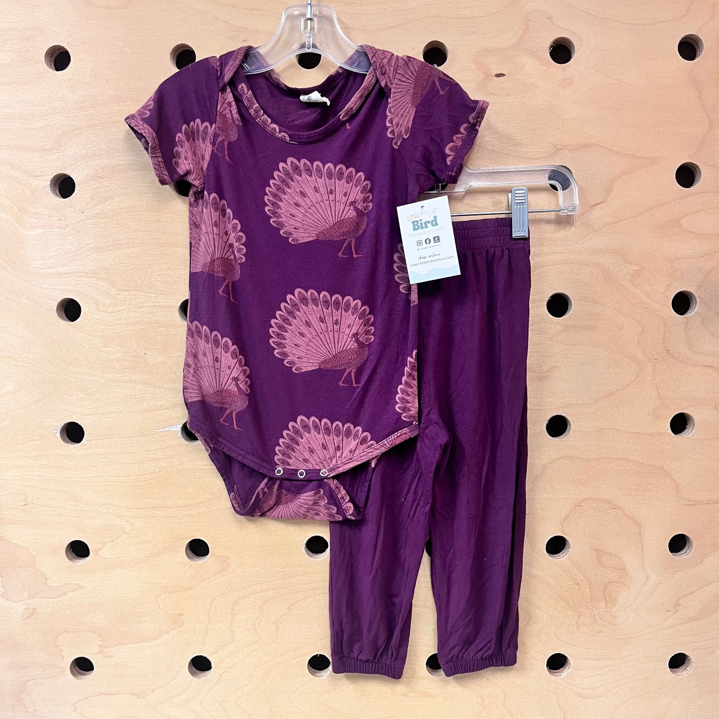 Purple Peacocks Modal Outfit