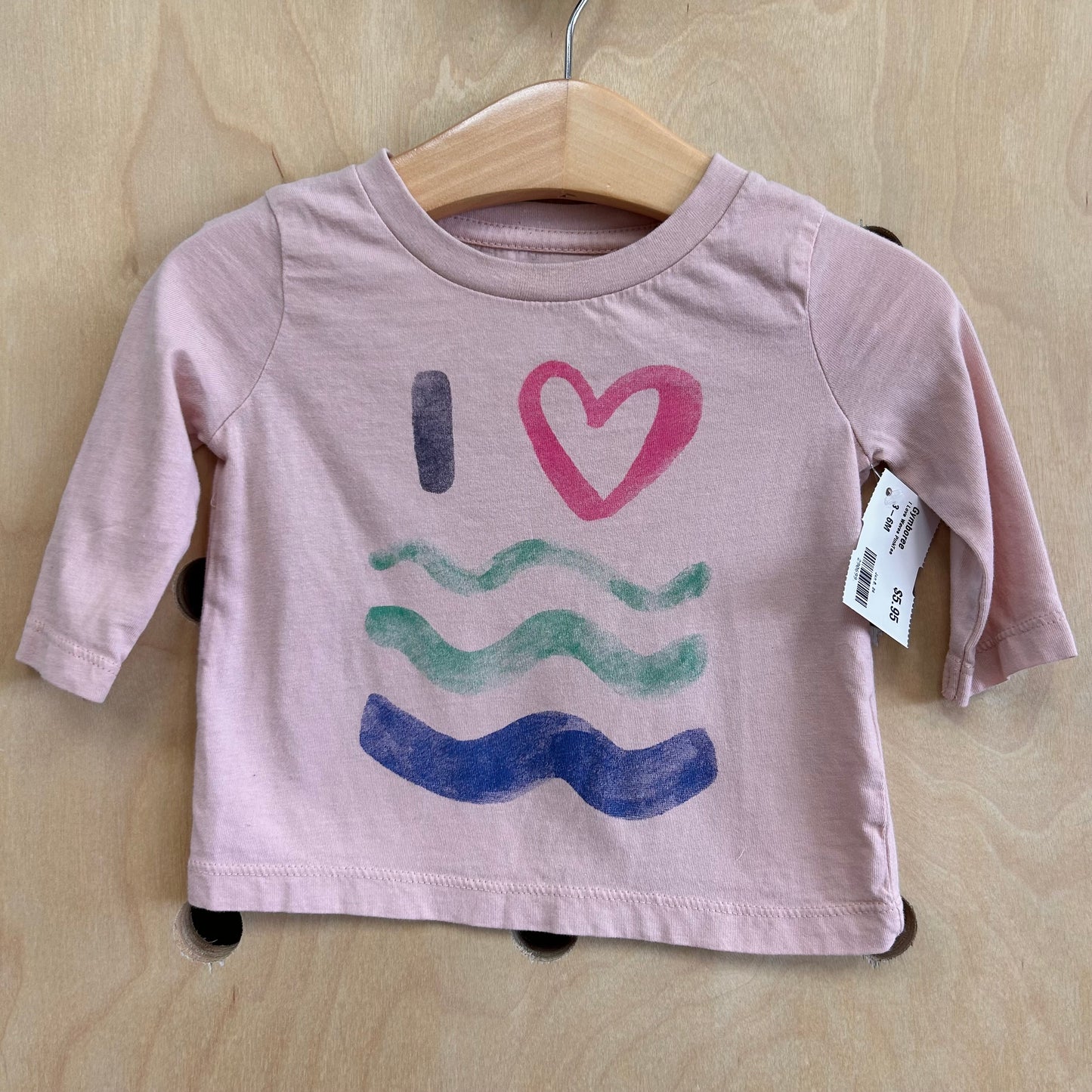 I Love Waves PinkTee