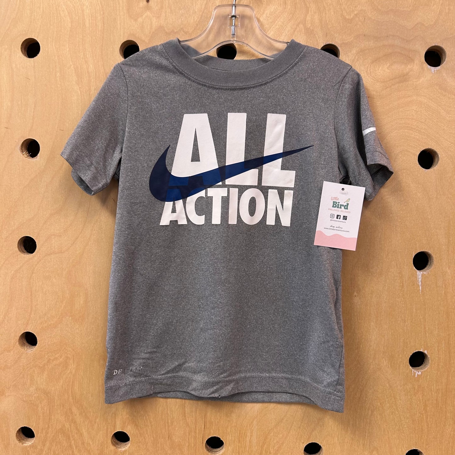Grey All Action Dri-Fit Tee