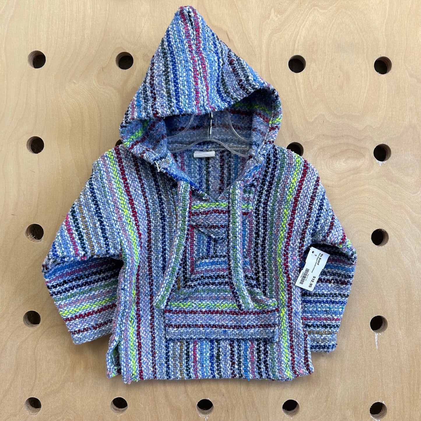 Blue Striped Hoodie Pullover