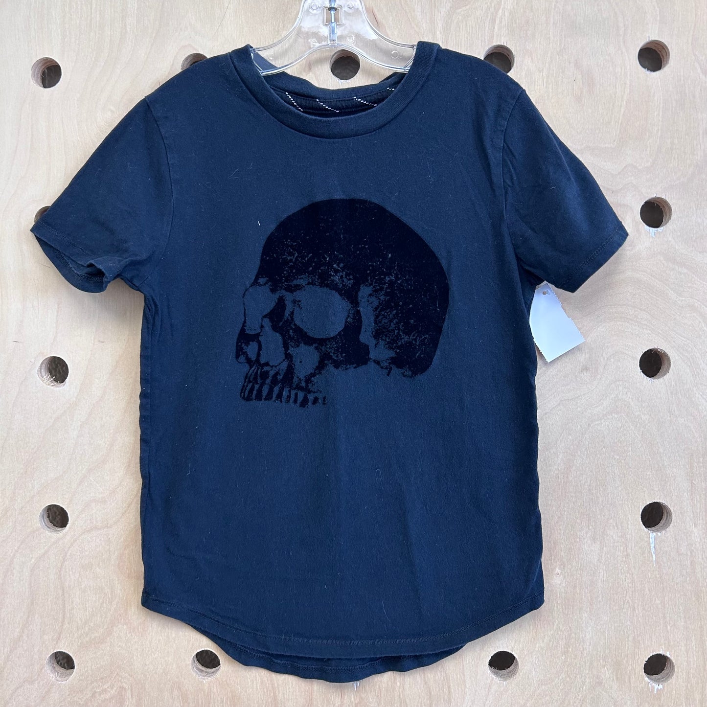 Black Velvet Skull Tee