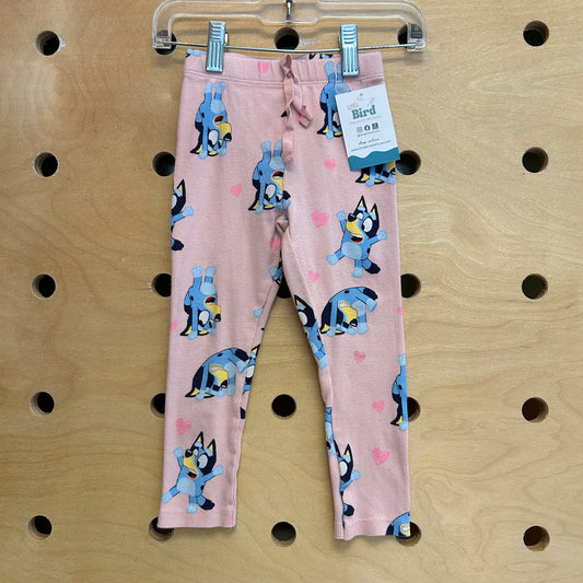 Ribbed Bluey Heart Leggings