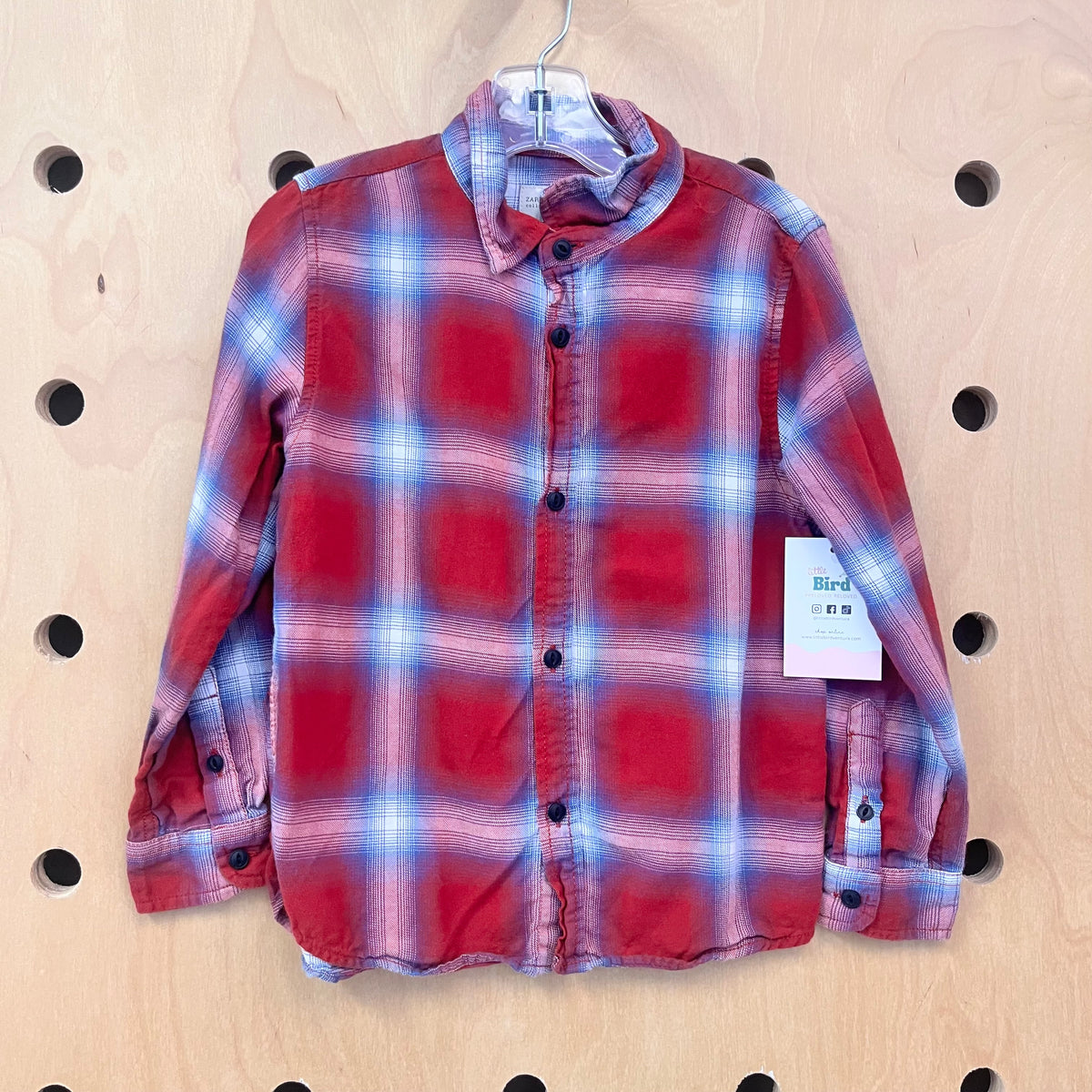 Red Plaid Button Up