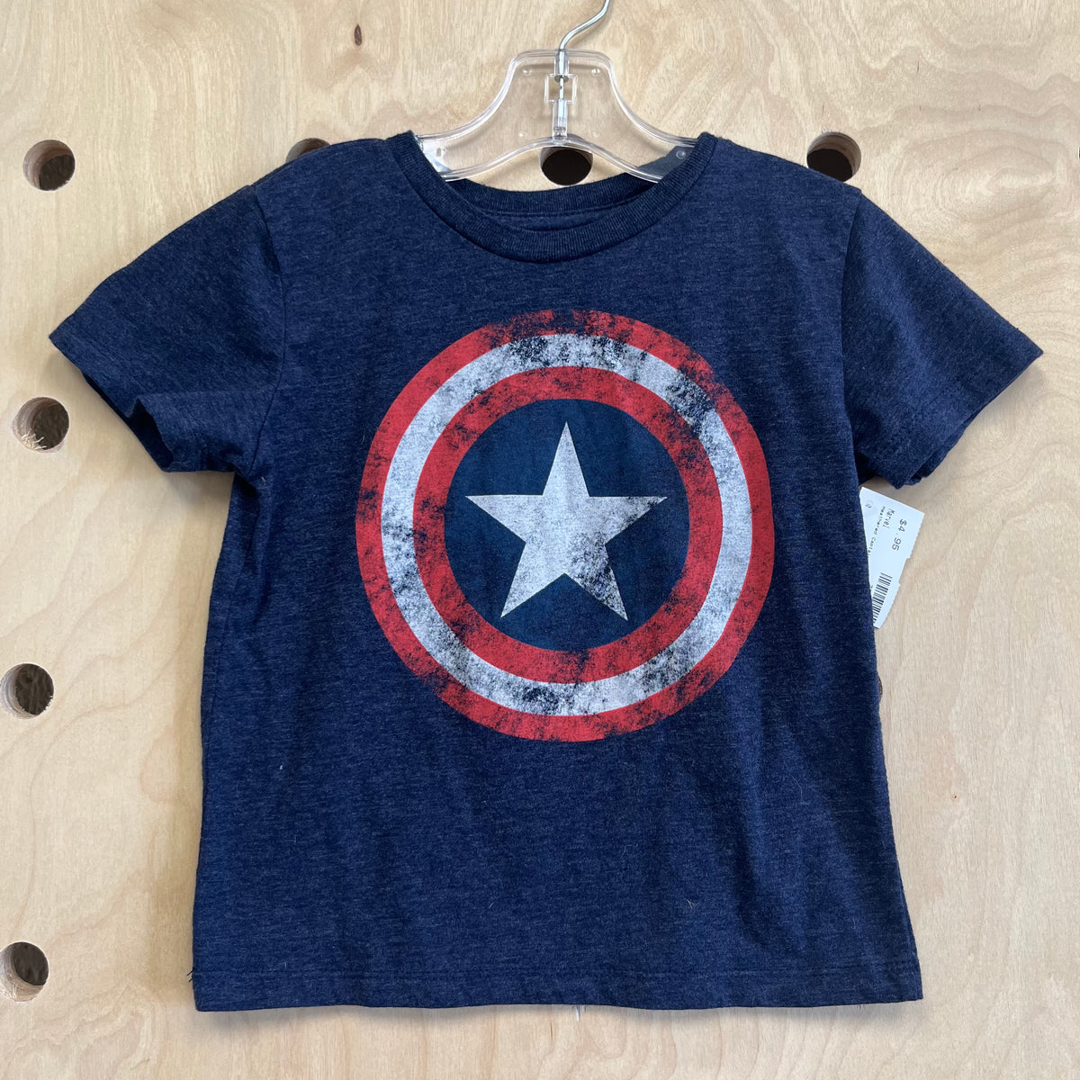 Heathered Captain America Tee