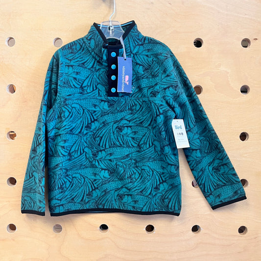 Gree/Black Fleece Pullover NEW!