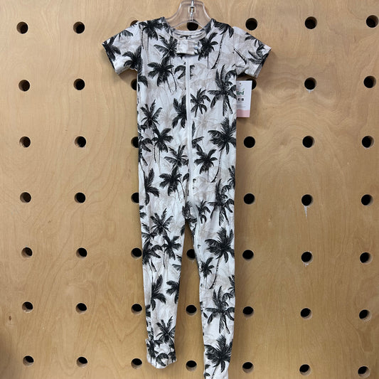 Cream Palm Tree Bamboo Zippy