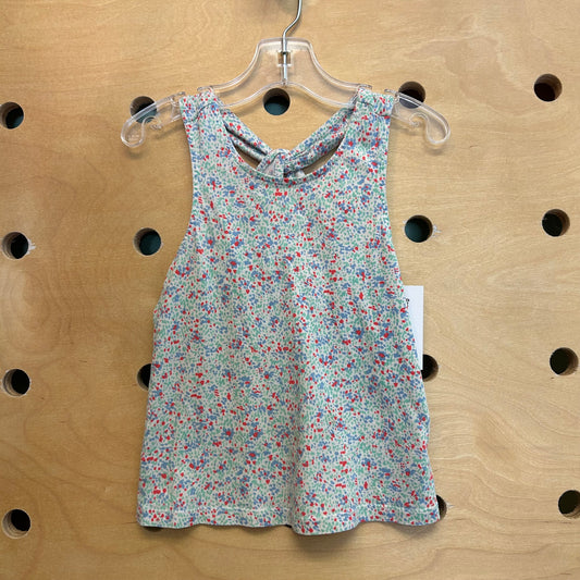 Green/Red Floral Tank