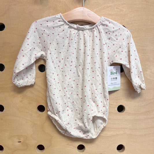 Cream/Red Stars Romper