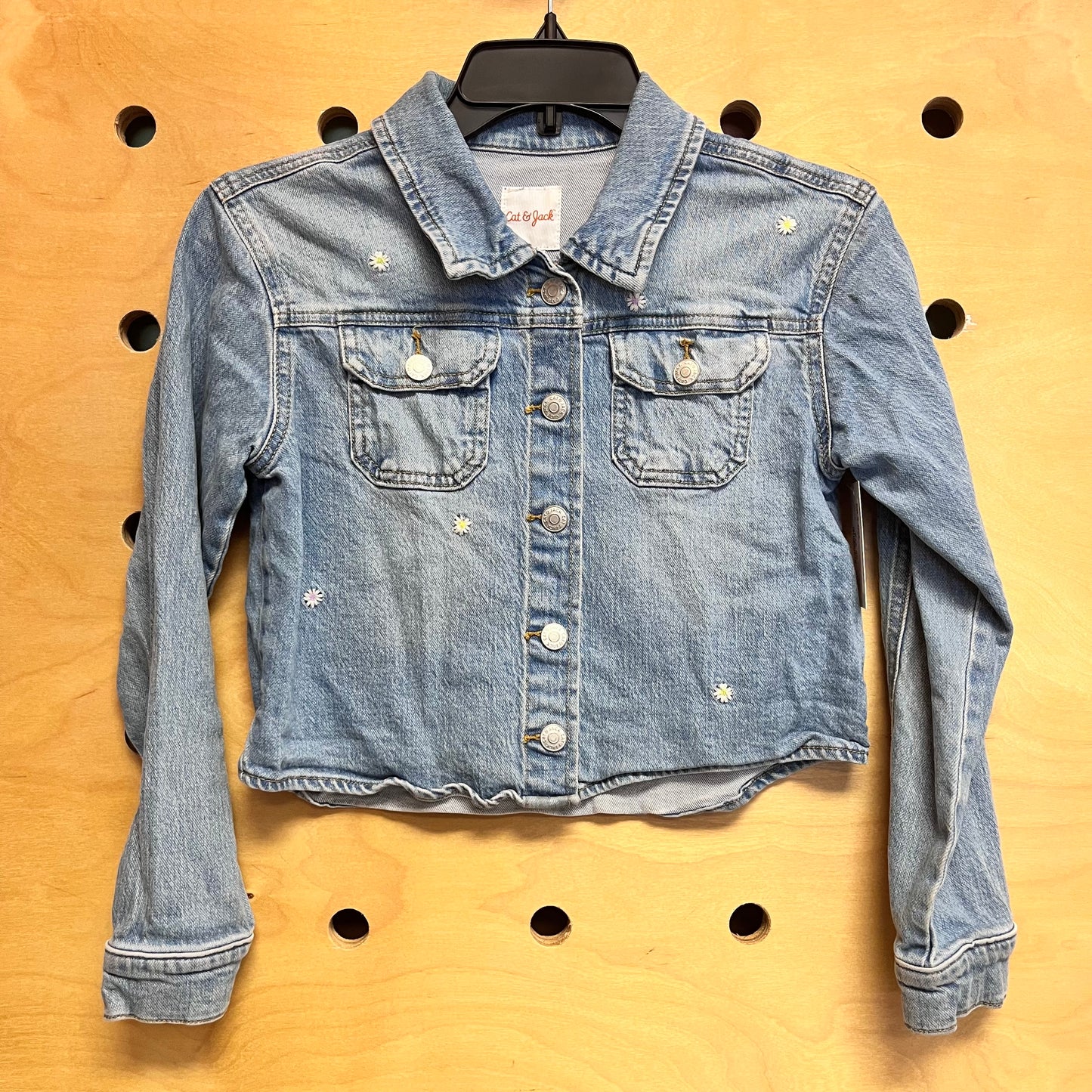 Embroidered Daisy Denim Jacket