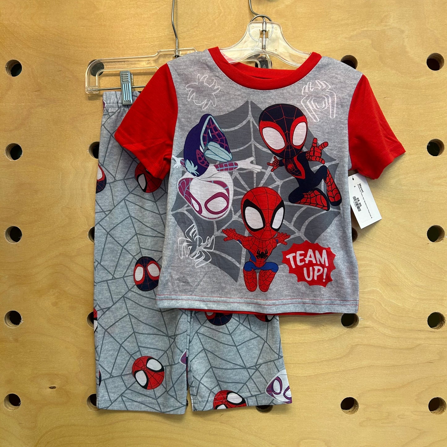 Red/Grey Team Up! Spiderman Pajamas NEW!