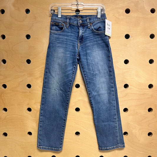 Straight Leg Stretchy Denim Pants