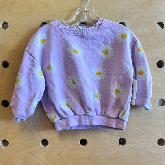 Purple Daisies Pullover