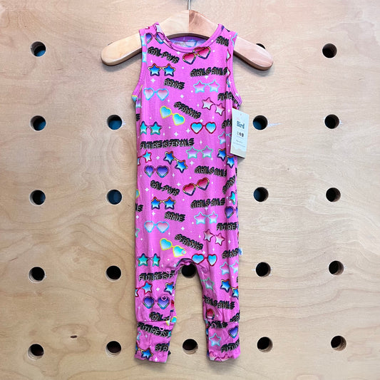 Girls Rule Sunnies Bamboo Romper