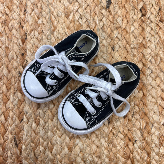 B & W All Star Low Tops