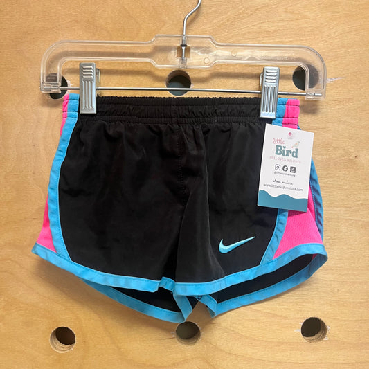 Black/Blue/Pink Active Shorts