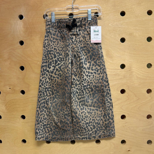 Brown/Black Cheetah Print Denim