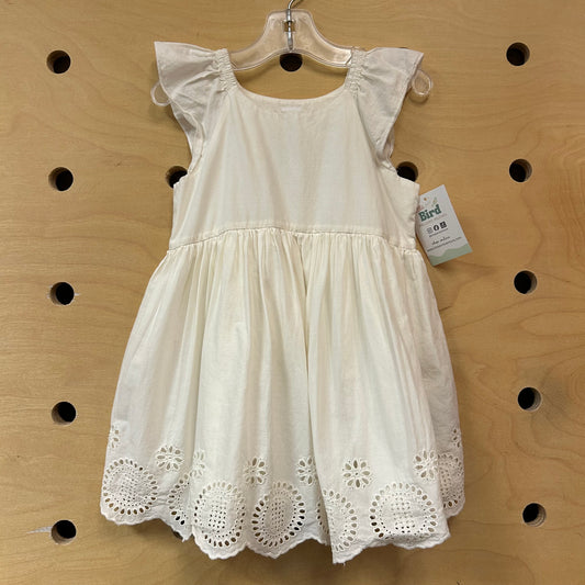 Cream Eyelet Dress