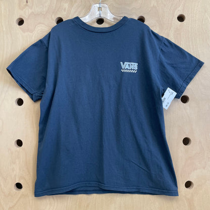 Blue Checkered Logo Tee