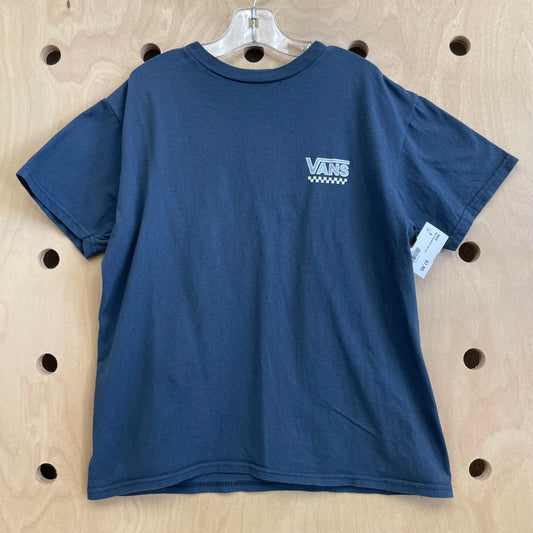 Blue Checkered Logo Tee