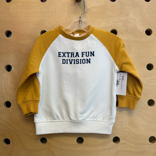 Yellow/White 'Extra Fun Division' LS