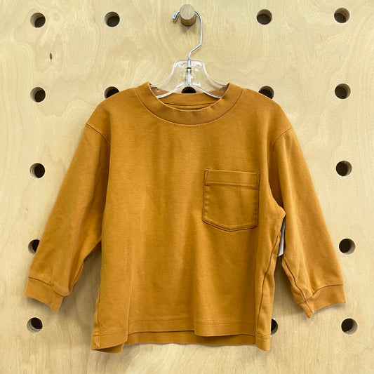 Yellow Pocket Long-Sleeve
