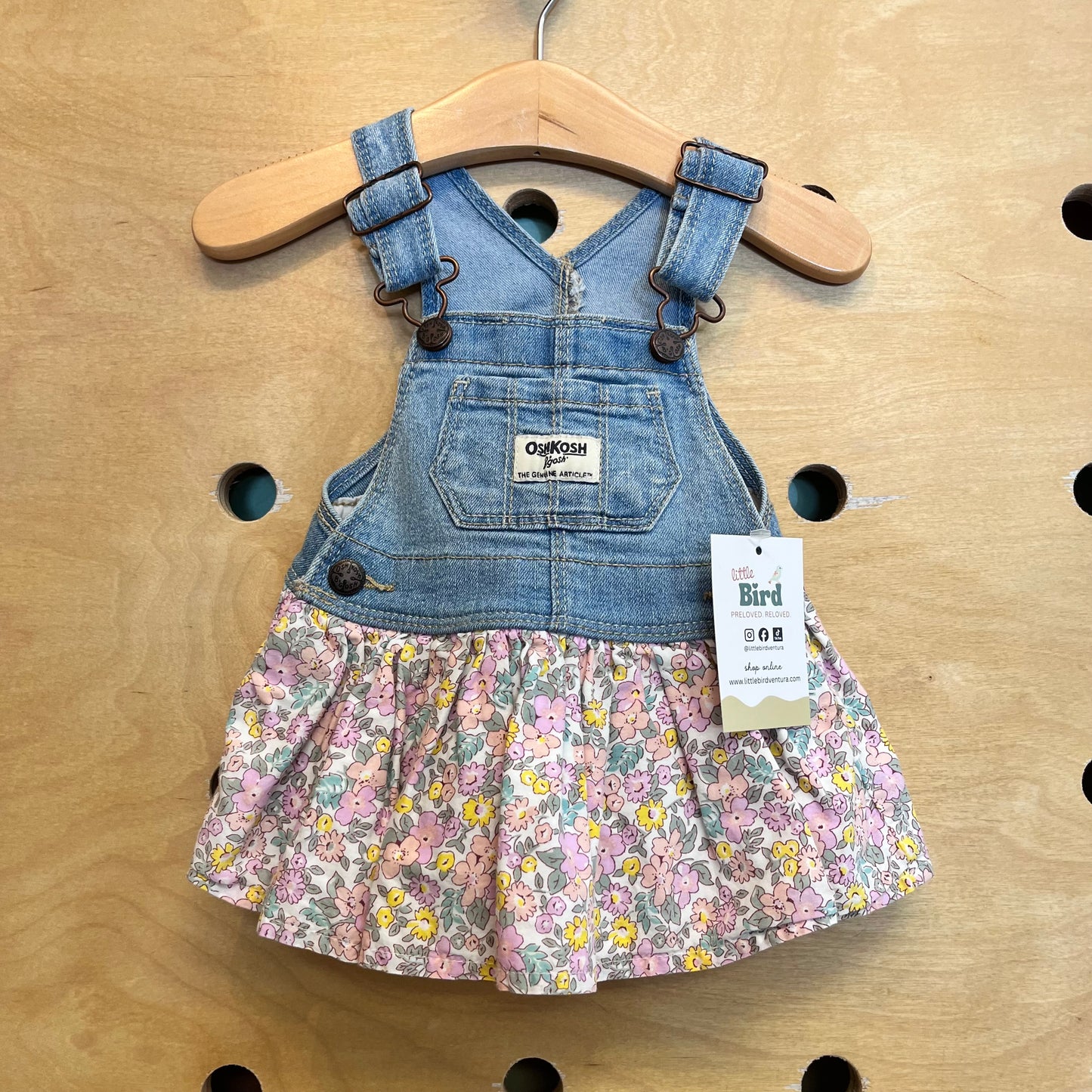 Denim & Pastel Floral Skirtall