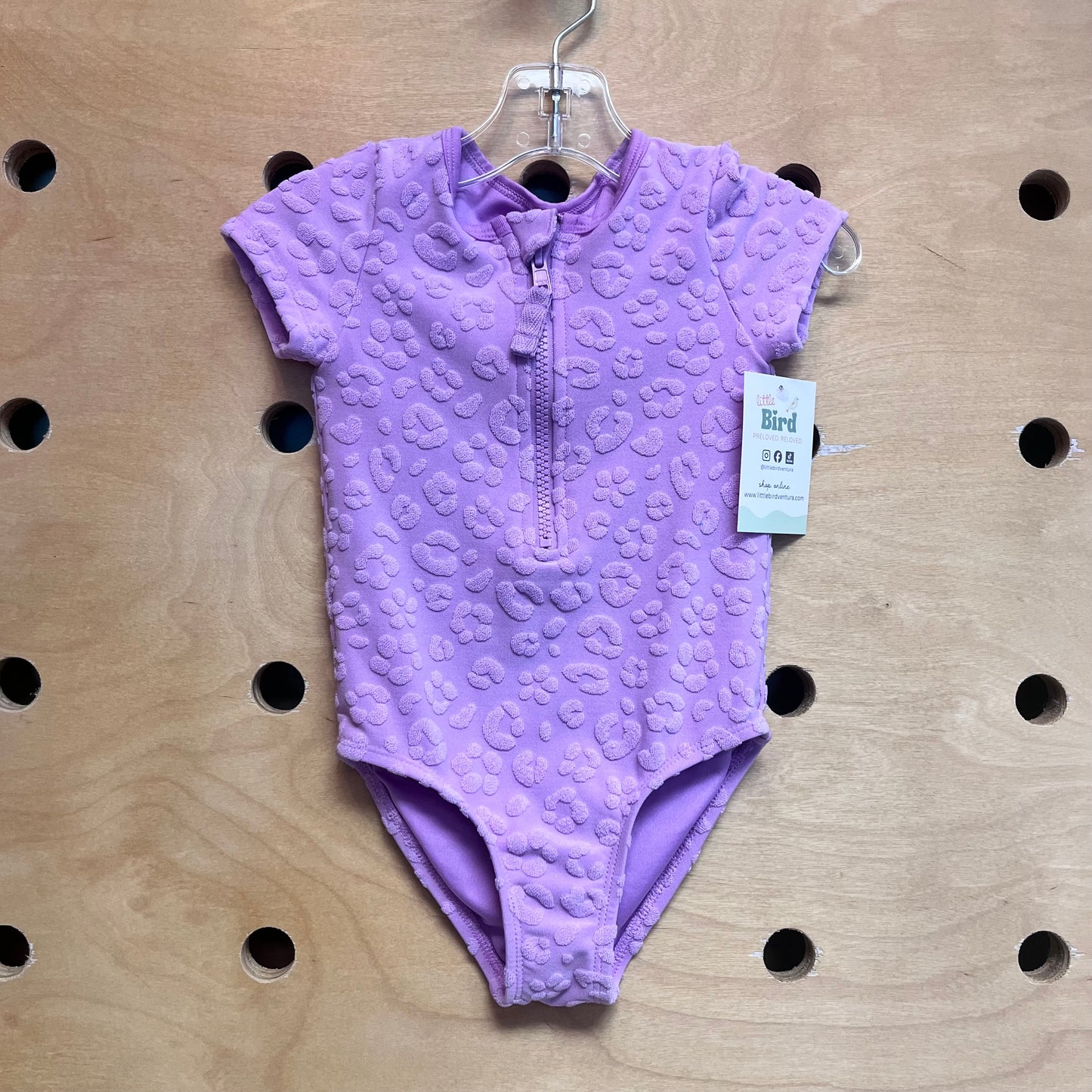 Lavender Animal Print Swimsuit