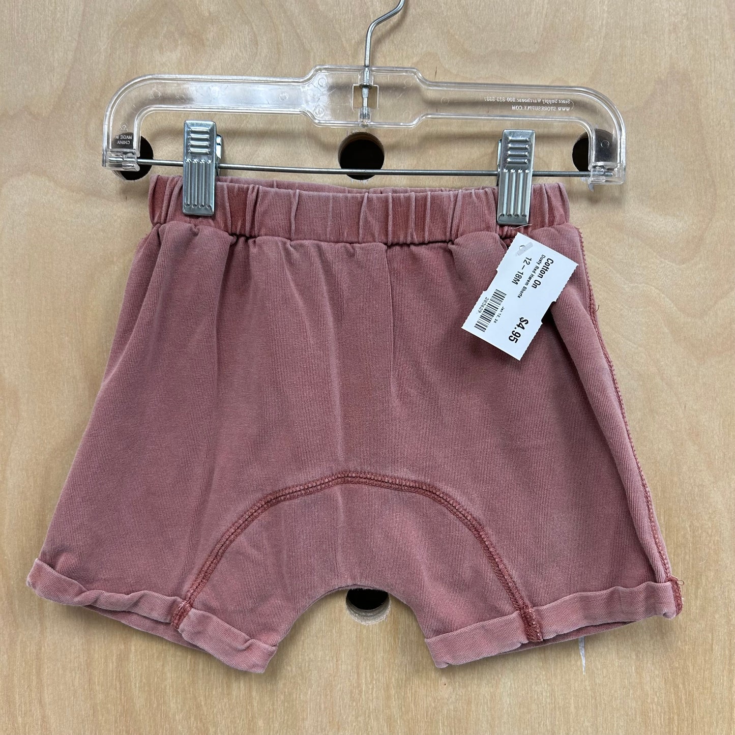 Dusty Red Harem Shorts