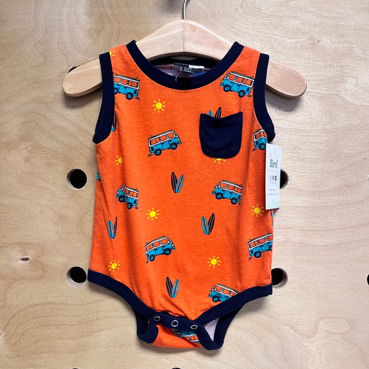 Orange Surfboards/Bus Bodysuit