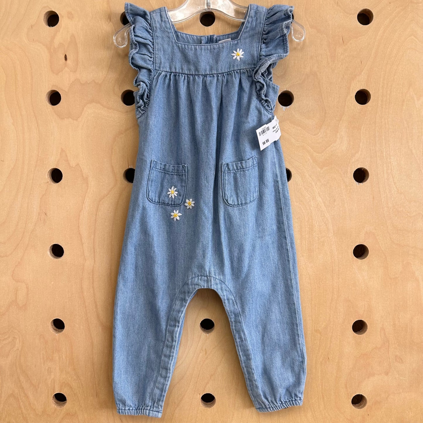 Denim Daisy Romper