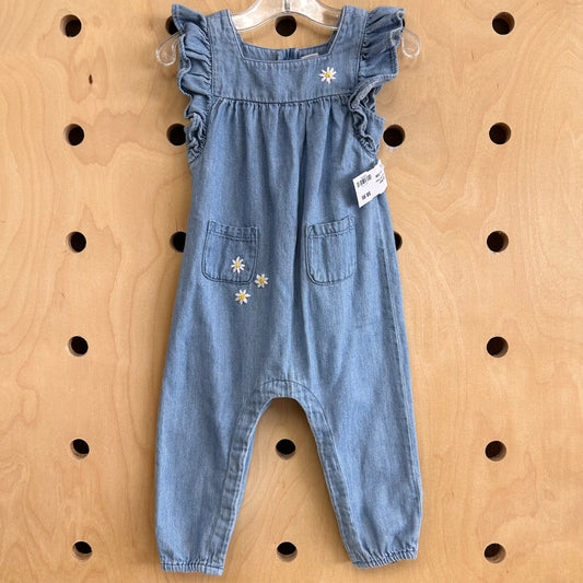 Denim Daisy Romper