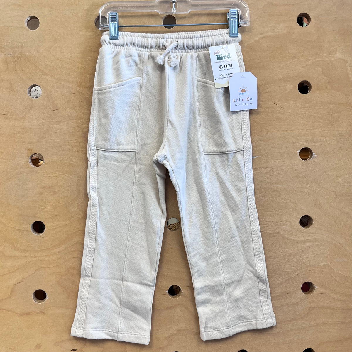 Cream Straight Leg Soft Pants NEW!