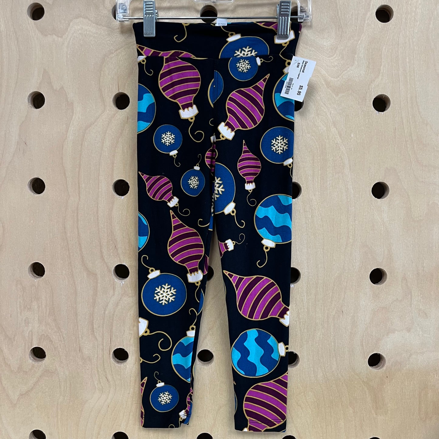 Black Ornament Leggings