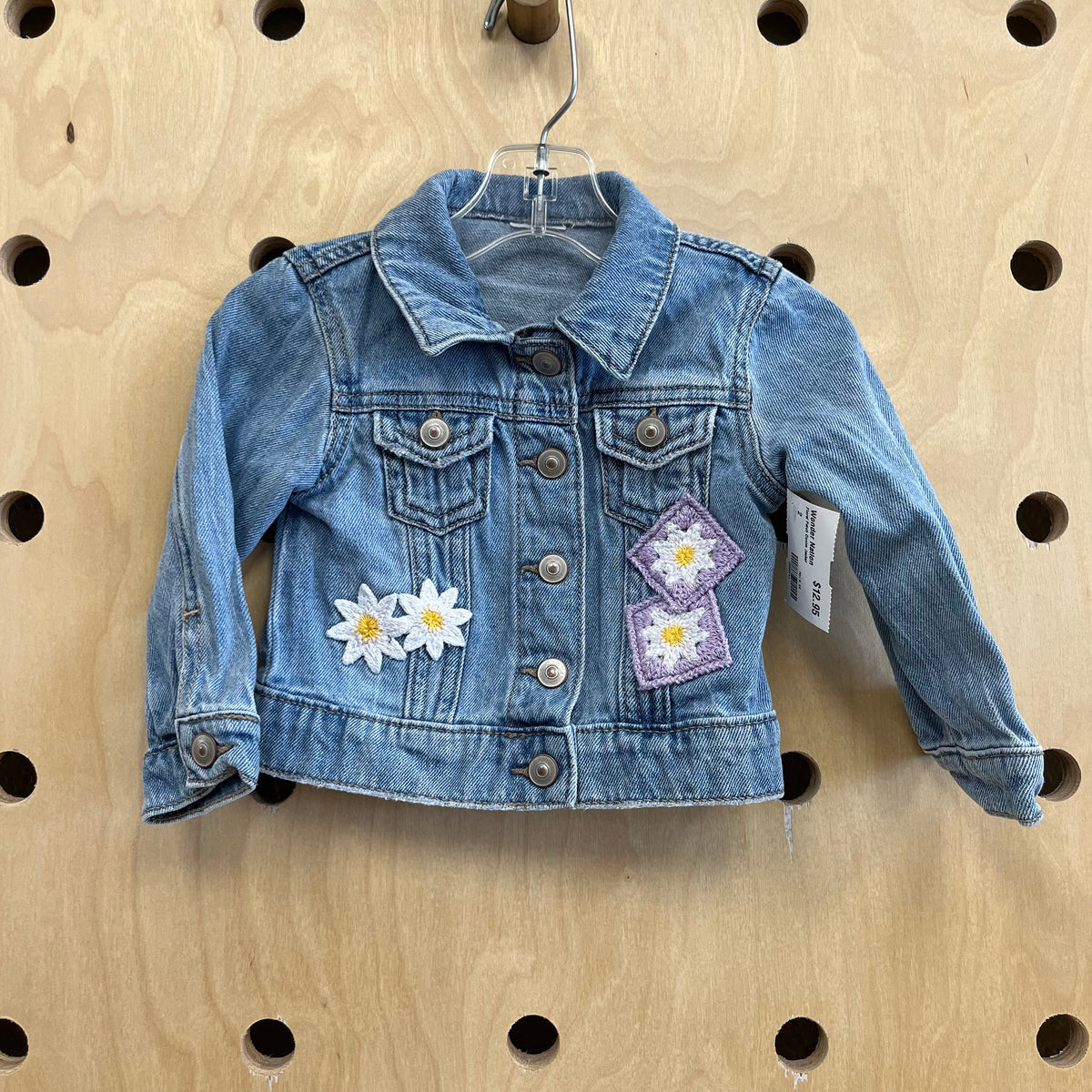 Floral Patch Denim Jacket