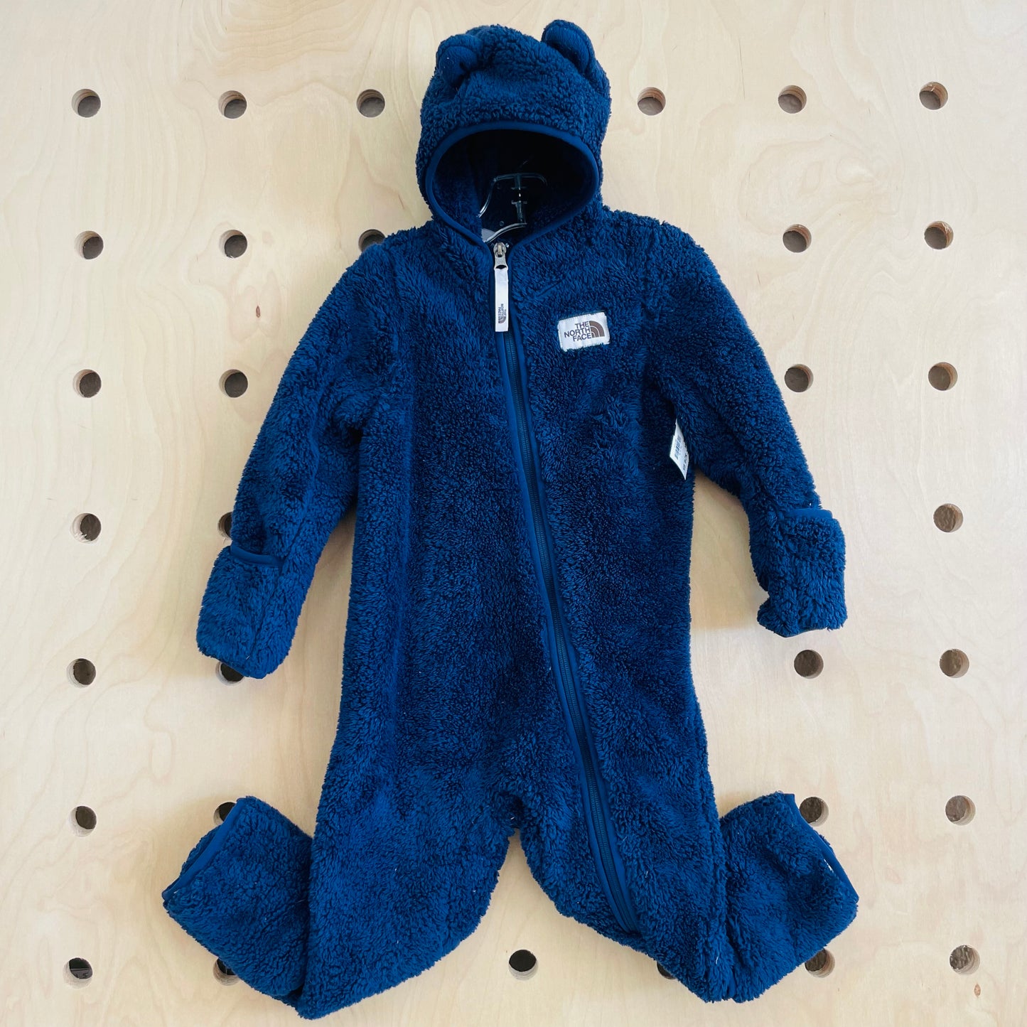 Blue Fleece Bear Bunting