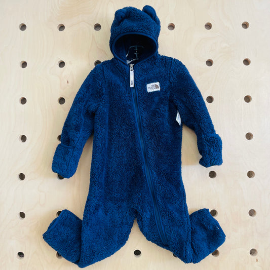 Blue Fleece Bear Bunting