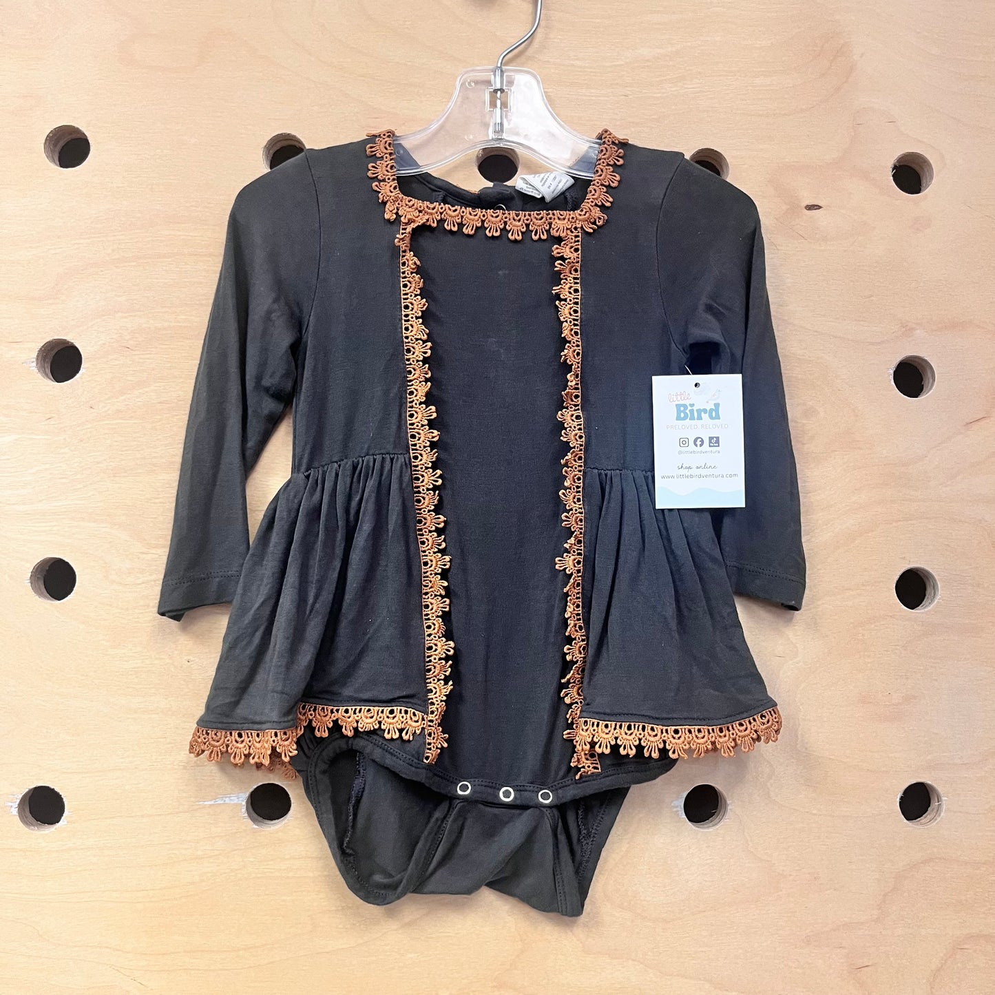Lace & Grey Bamboo Romper